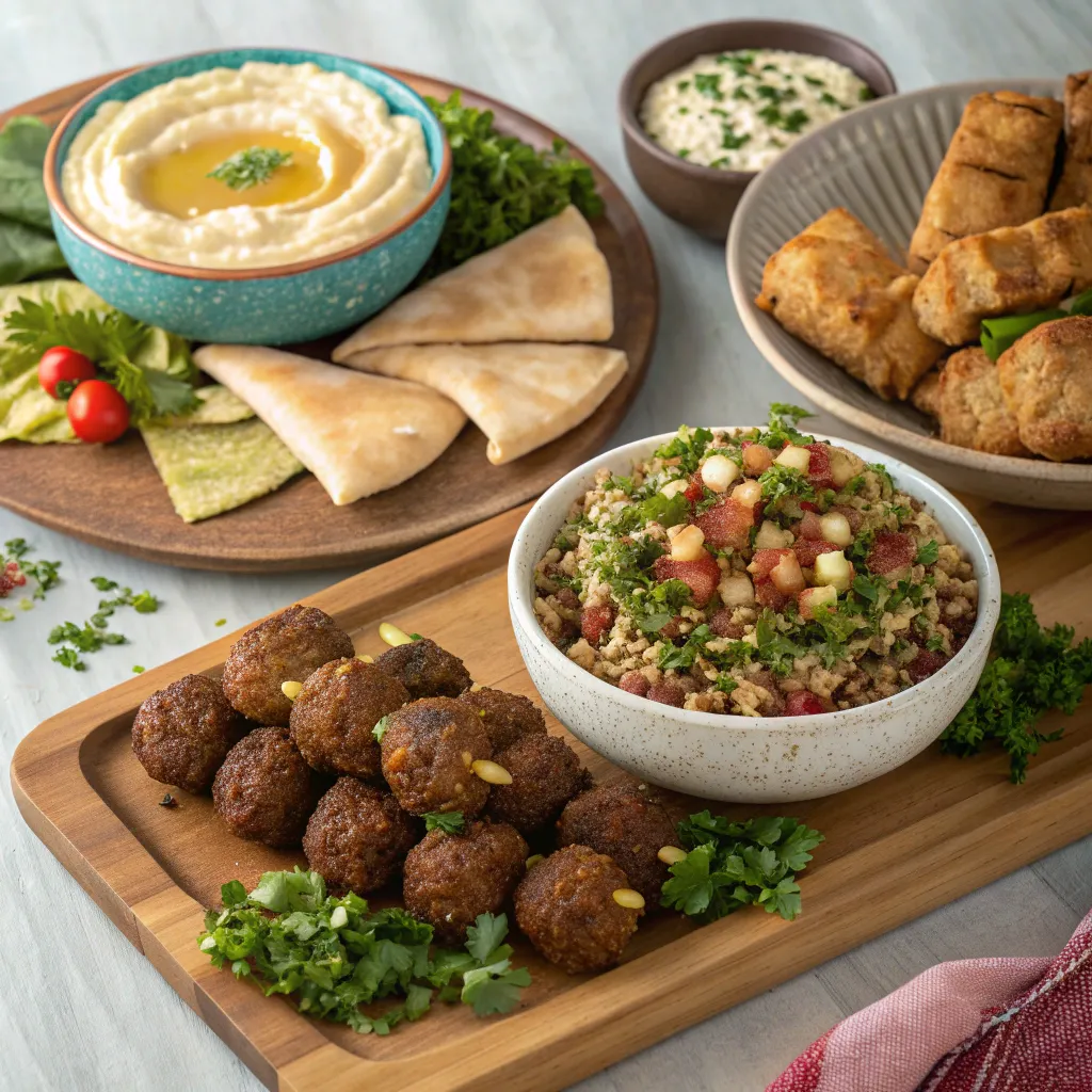 Assortment of Middle Eastern dishes